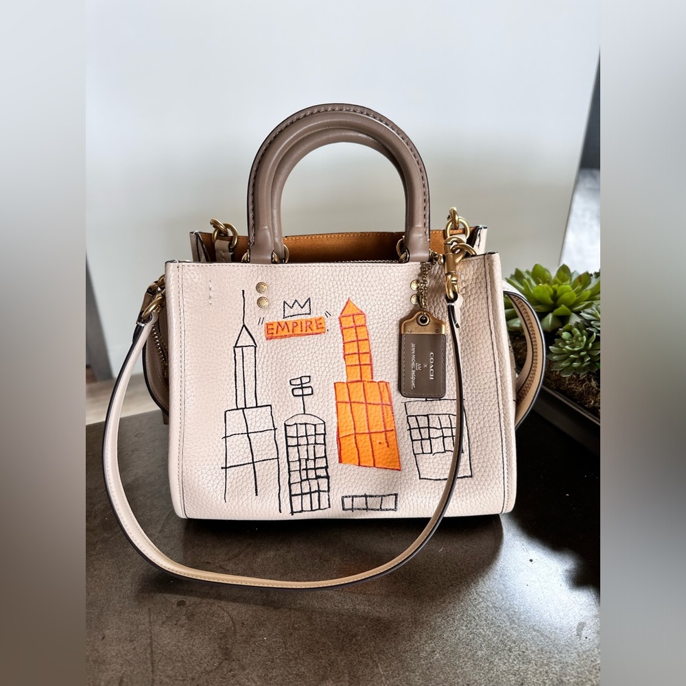 Coach Jean-Michel Basquait Rogue Leather Tote Bag